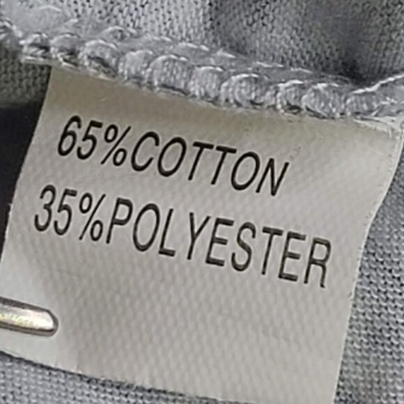 Long Sleeve Crew Neck T-Shirt Size L Diagonal Gradient Dark to Light Blue - Picture 4 of 8